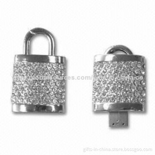 Jewelry USB Flash Drives with Up to 16GB Capacity, 8 to 14Mbps Reading Speed